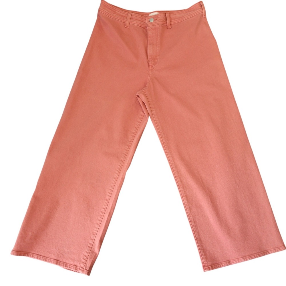 Universal Thread Sailor Wide Leg Pants Coral Pink High Rise Denim Sz 14
HG6625